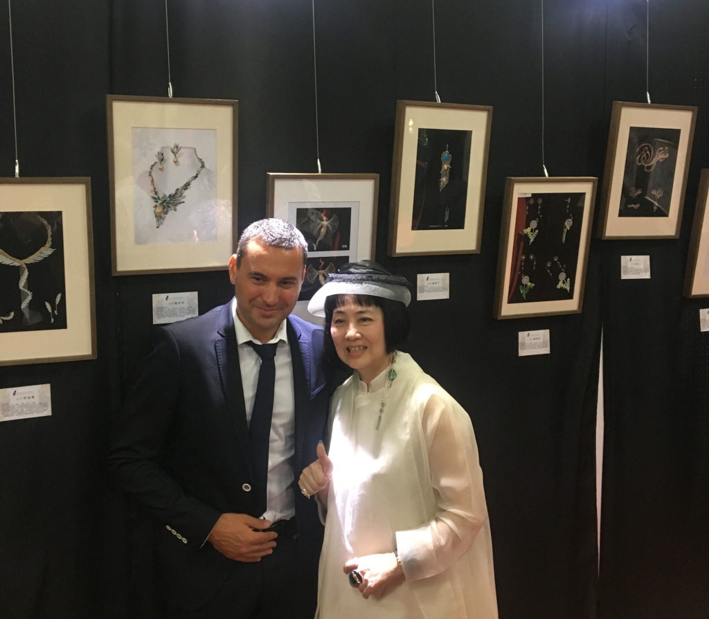 TCJDA - David and Miss Wang Yue Yan at the International Jewlry Contest in Taipei 2017